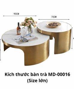 Bàn trà mặt đá Marble MD00016