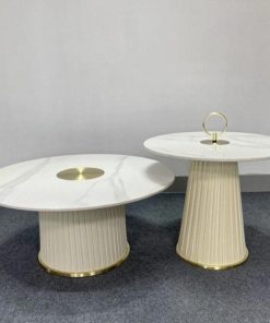 Bàn trà gỗ mặt đá MD0008