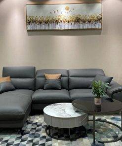 Bàn sofa mặt đá chân sắt MD0009